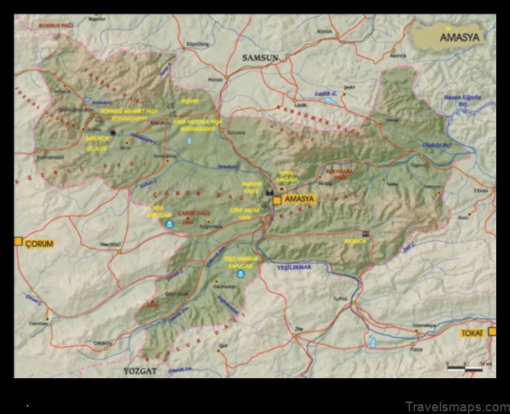 Map of Hamamözü Turkey