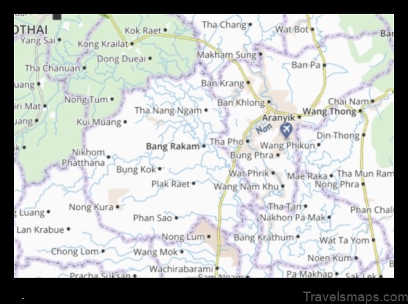 Map of Bang Rakam Thailand