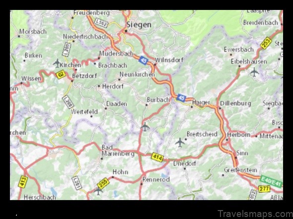 Map of Burbach Germany