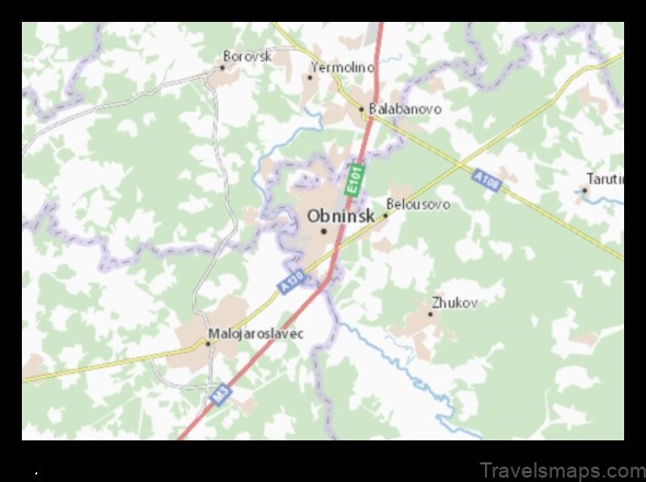 Map of Obninsk Russian Federation