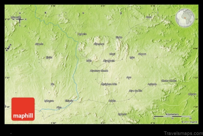 Map of Isanlu-Itedoijowa Nigeria