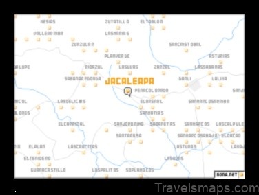 Map of Jacaleapa Honduras