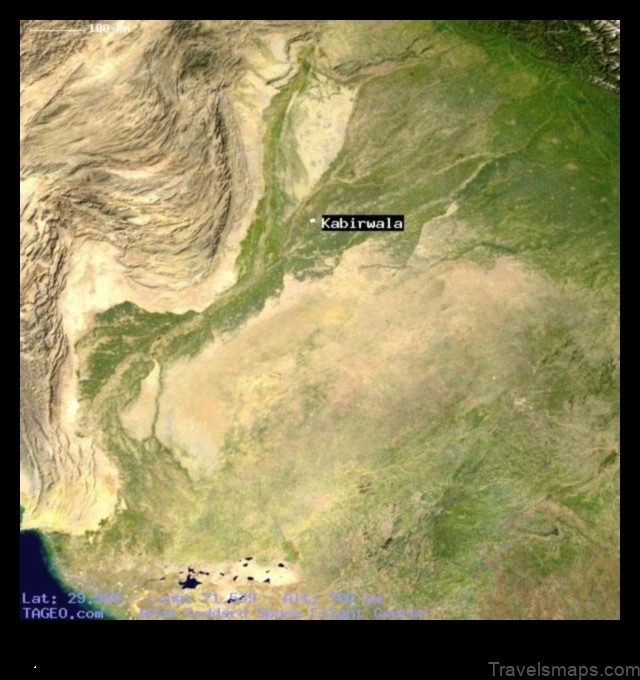 Map of Kabirwala Pakistan