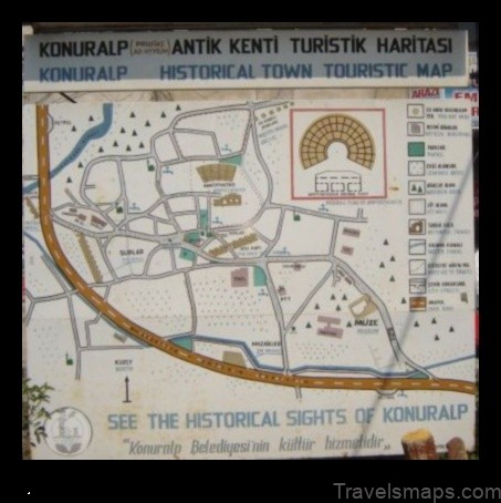 Map of Konuralp Turkey