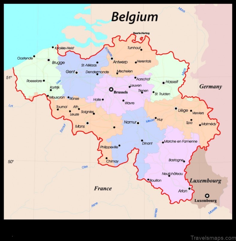 Map of Kozen Belgium