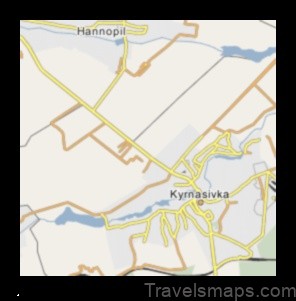 Map of Kyrnasivka Ukraine