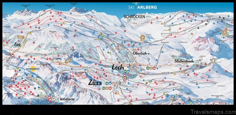 Map of Lech Austria