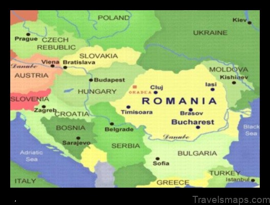 Map of Orlea Romania