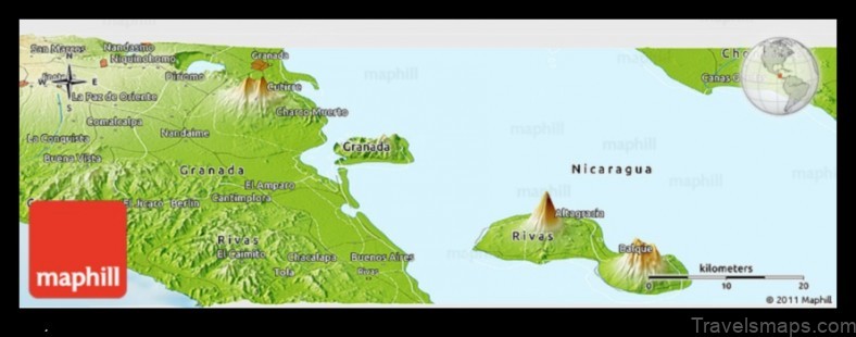 Map of Potosí Nicaragua