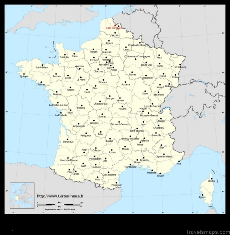 Map of Sailly-sur-la-Lys France