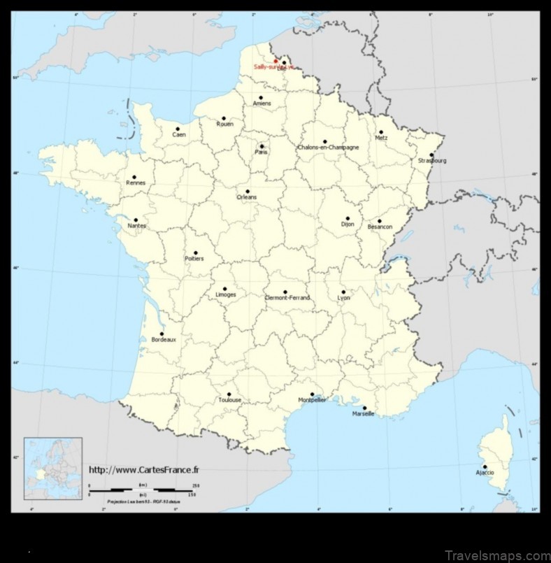 Map of Sailly-sur-la-Lys France