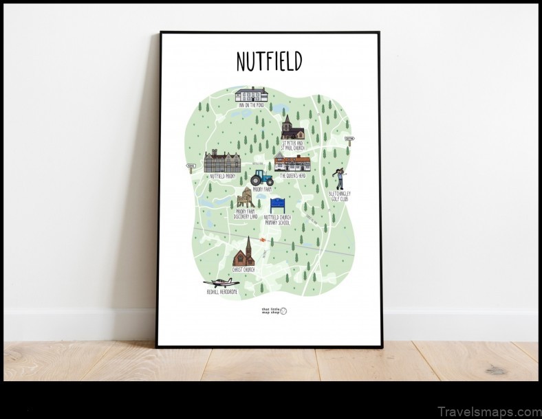 Map of South Nutfield United Kingdom