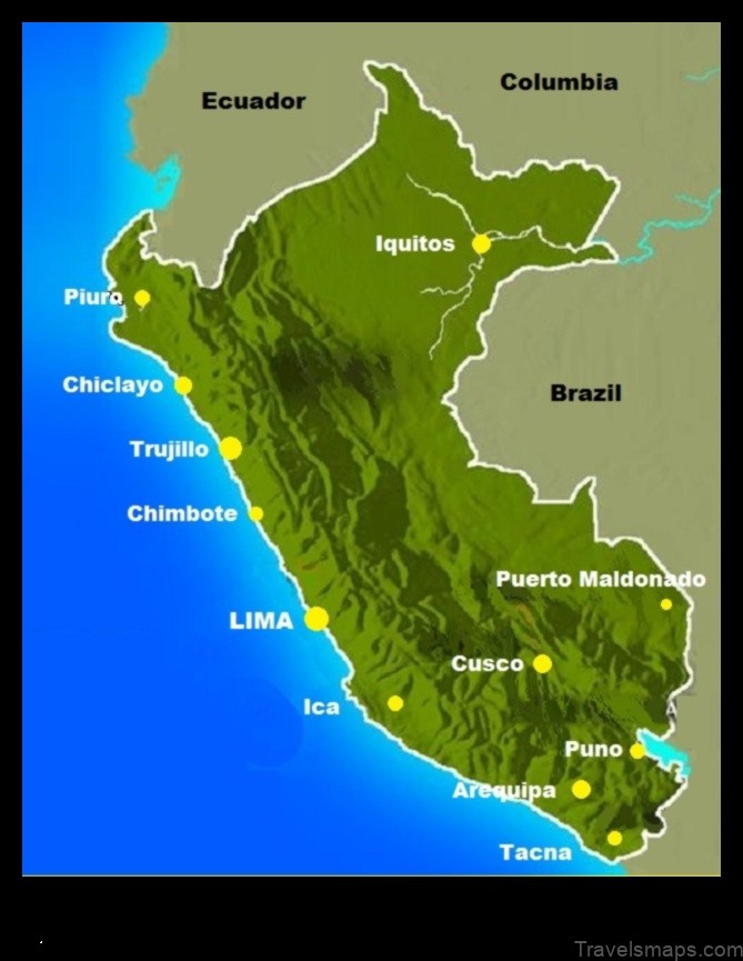 Map of Mayocc Peru