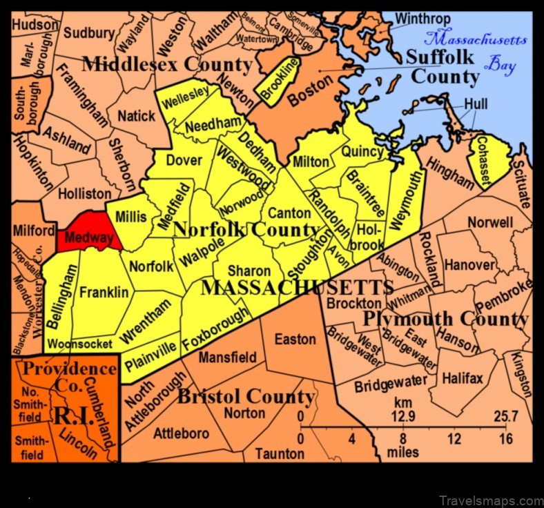 Map of Medway United States