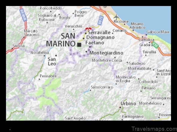 Map of Mercatino Conca Italy