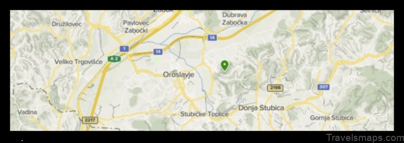Map of Oroslavje Croatia