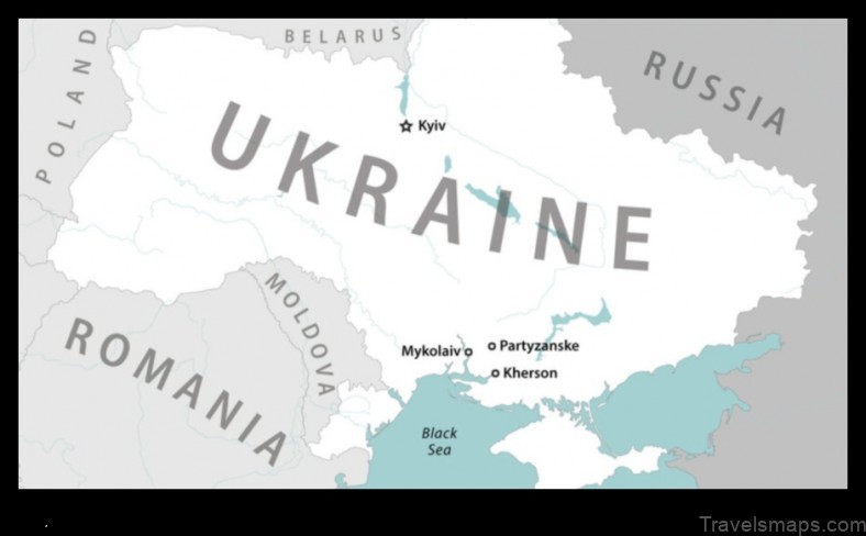Map of Partyzanske Ukraine
