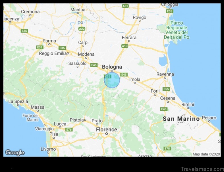 Map of Pianoro Italy