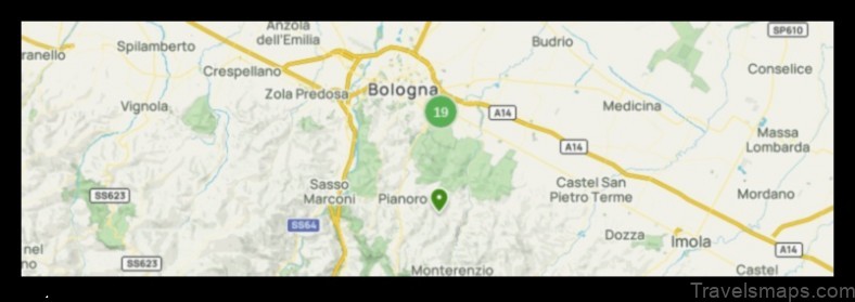 Map of Pianoro Italy