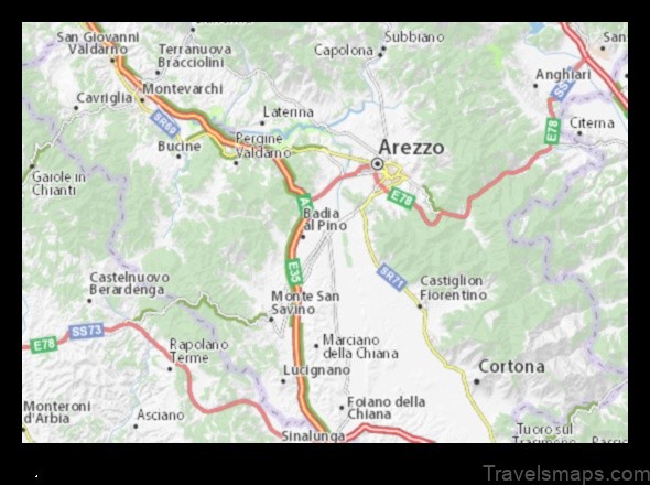 Map of Pieve al Toppo Italy