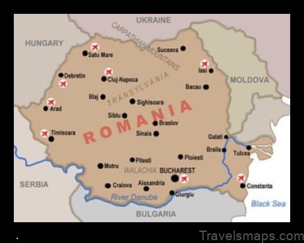 Map of Poieneşti Romania