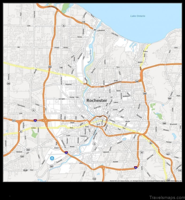 Map of Rochester United States