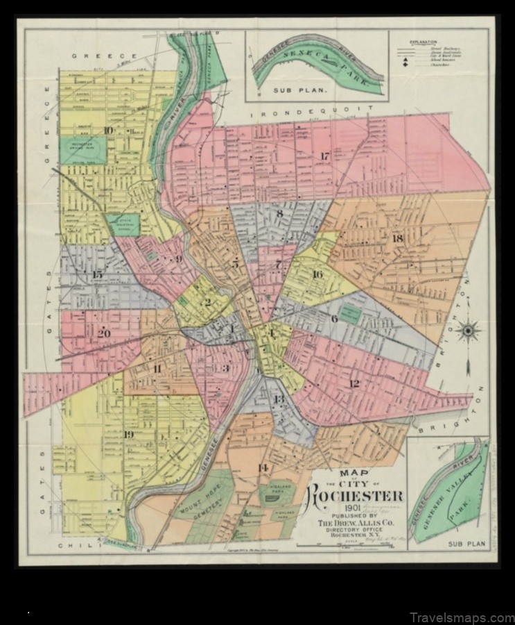 Map of Rochester United States