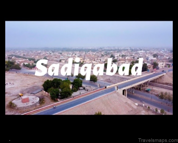 Map of Saddiqabad Pakistan