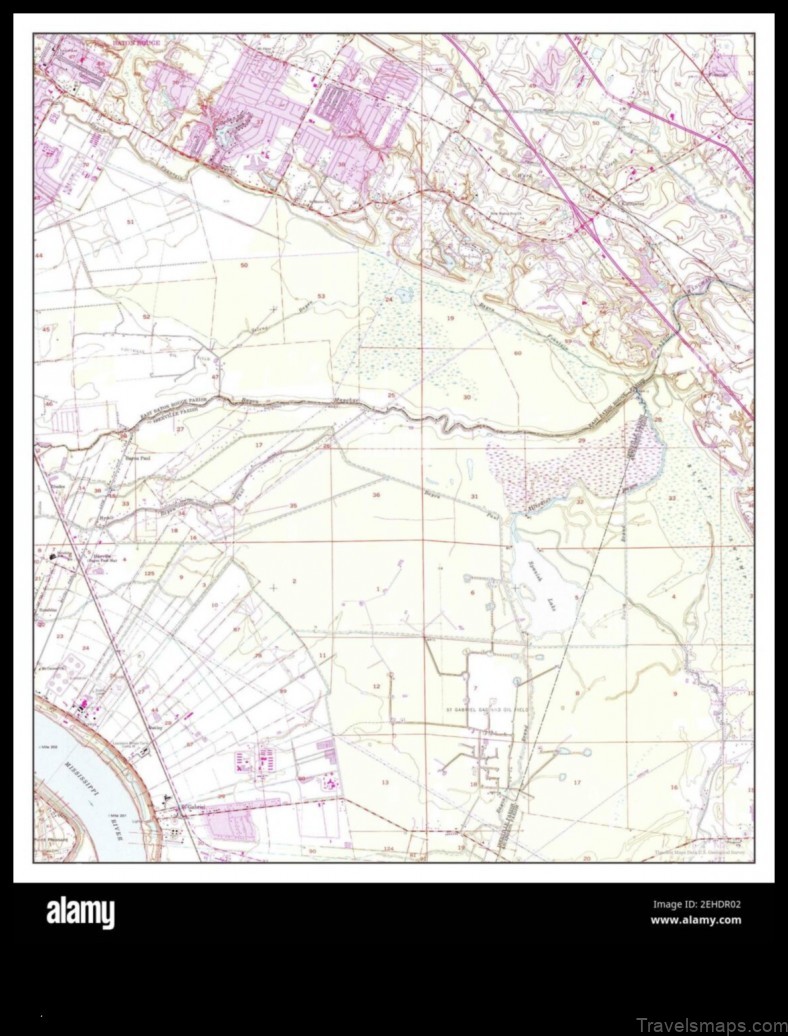 Map of Saint Gabriel United States