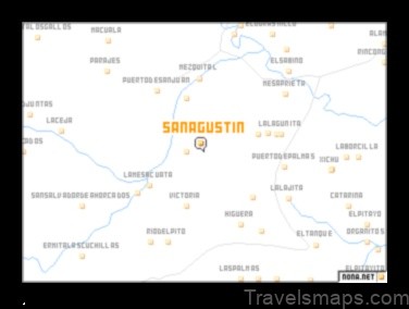 Map of San Agustín Berros Mexico