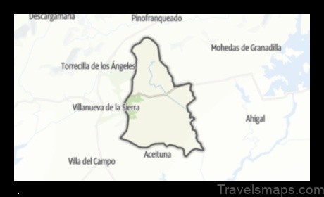 Map of Santa Cruz de Paniagua Spain