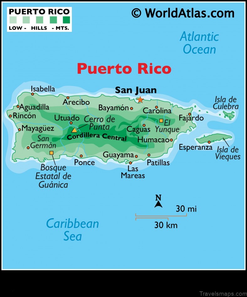 Map of Aguilita Puerto Rico