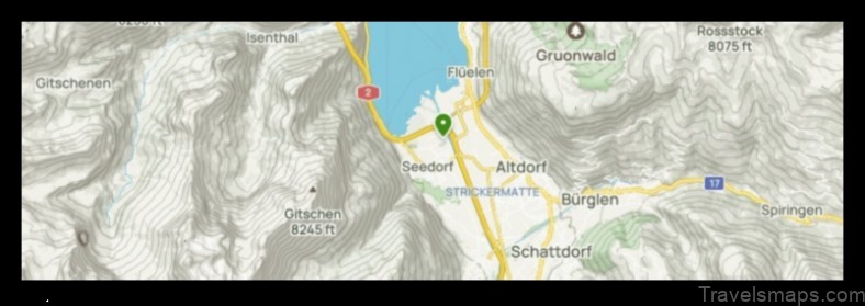 Map of Seedorf Switzerland