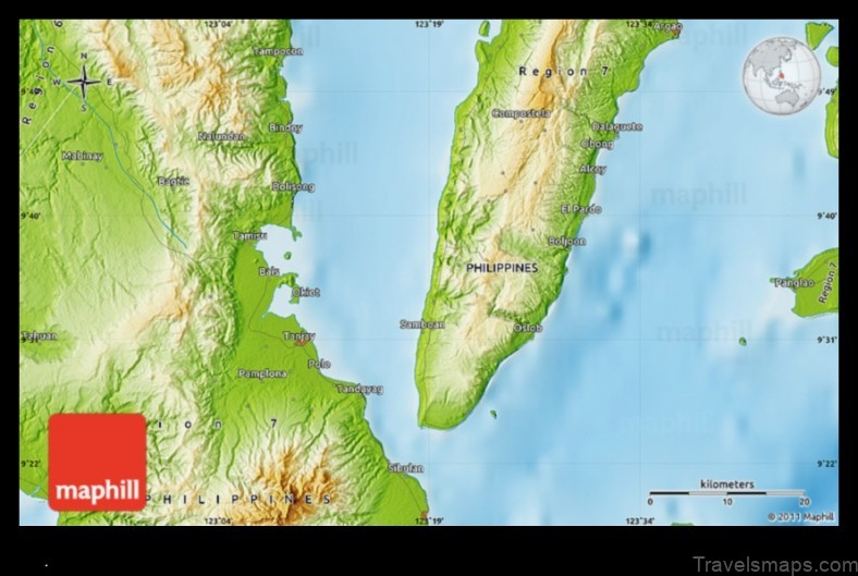 Map of Sibulan Philippines