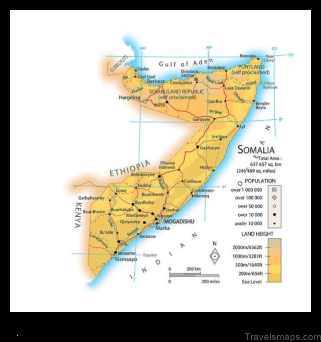 Map of Yeed Somalia