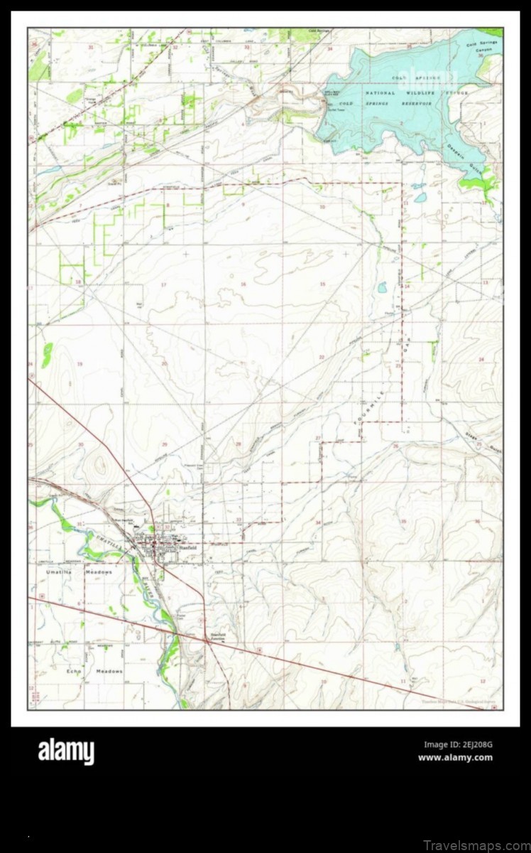 Map of Stanfield United States