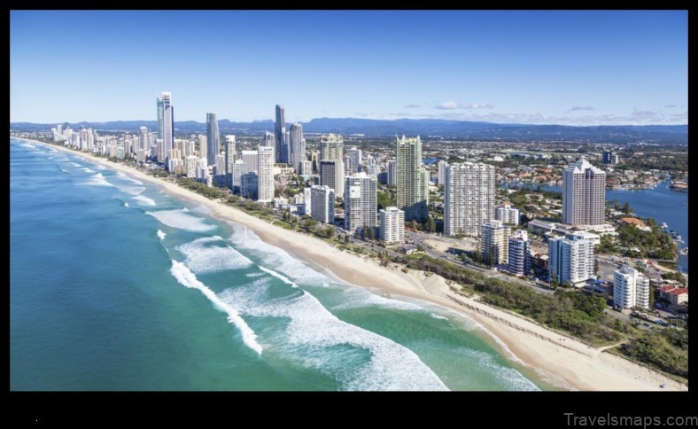 Map of Surfers Paradise Australia