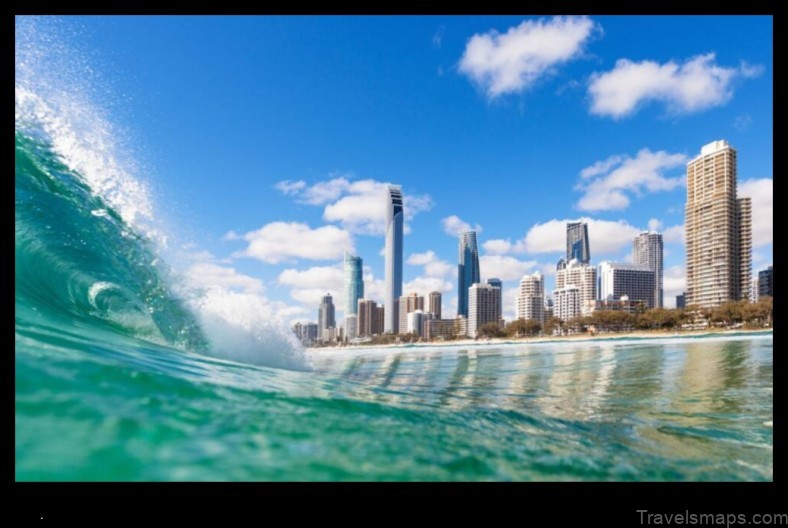 Map of Surfers Paradise Australia