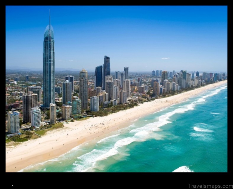 Map of Surfers Paradise Australia