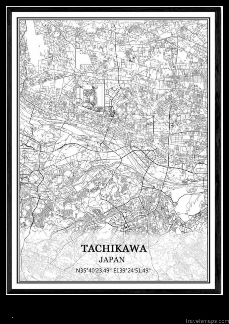 Map of Tachikawa Japan
