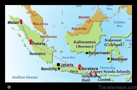 Map of Semurup Indonesia