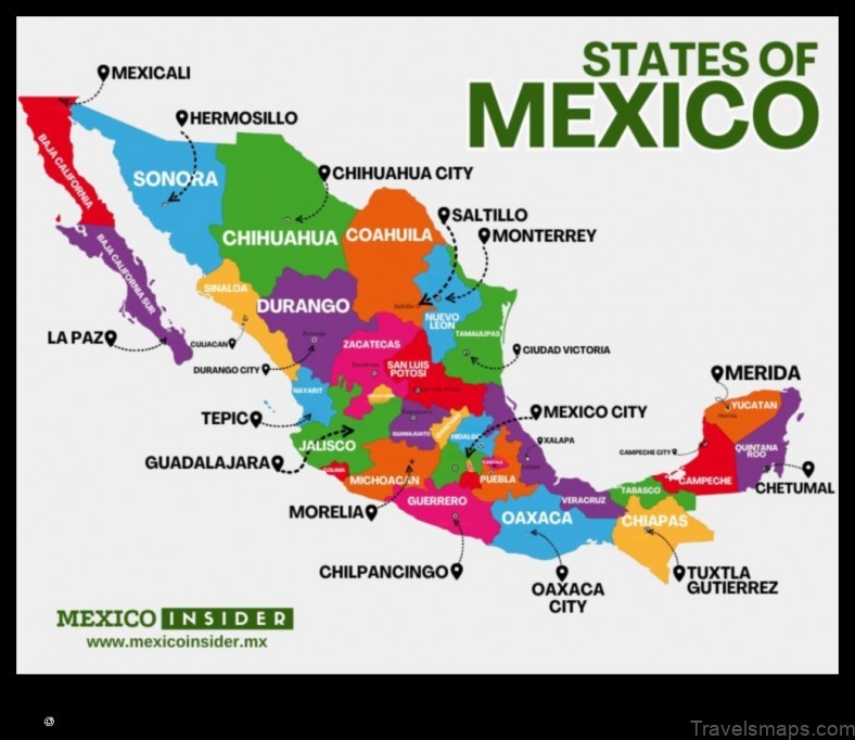 Map of Hidalgo Mexico