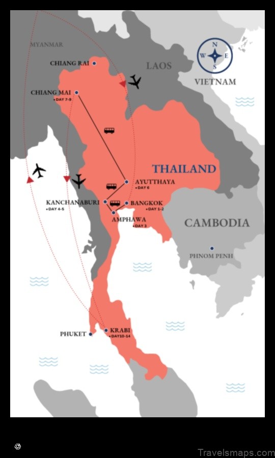 Map of Pho Thale Thailand