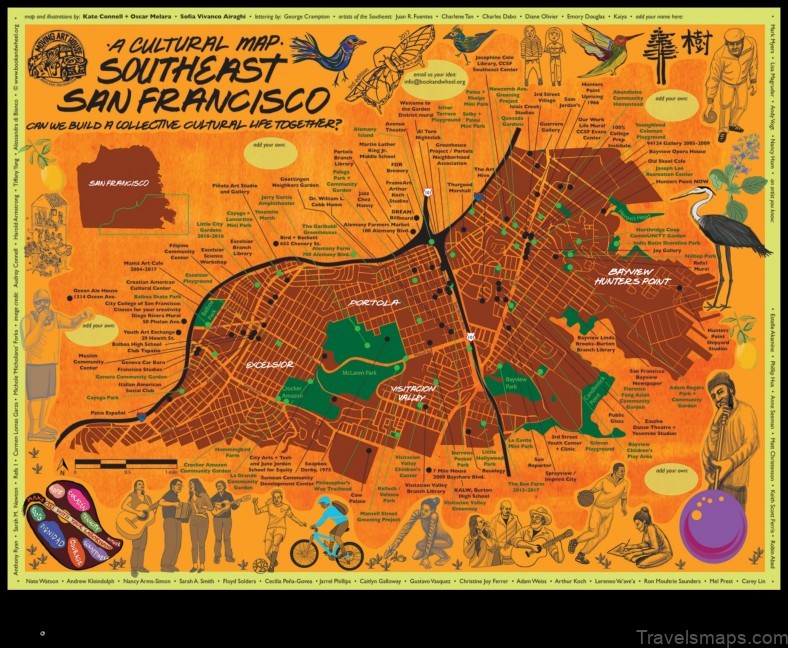 Map of San Francisco Pujiltic Mexico