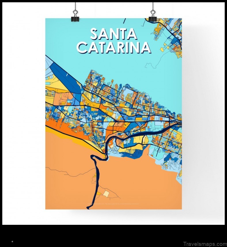 Map of Santa Catarina Mexico