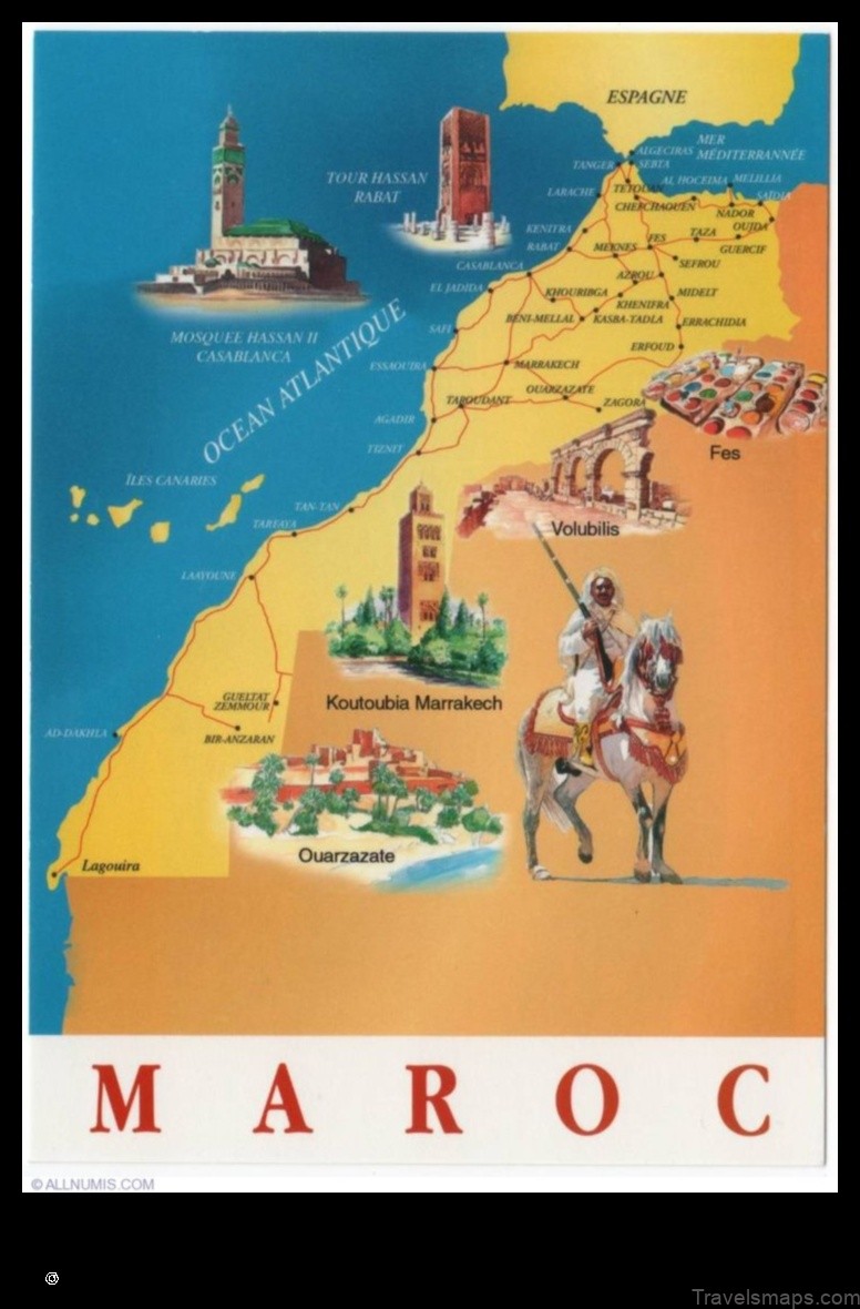 Map of Zag Morocco