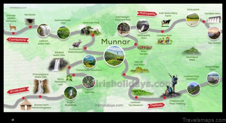 Map of Munnar India