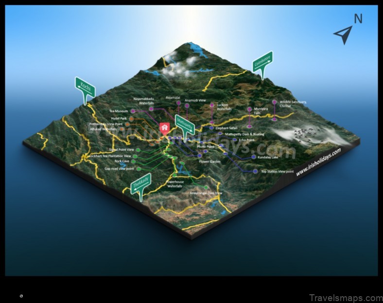 Map of Munnar India