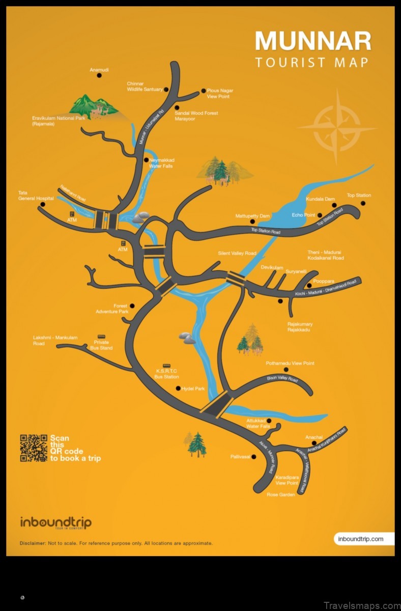 Map of Munnar India