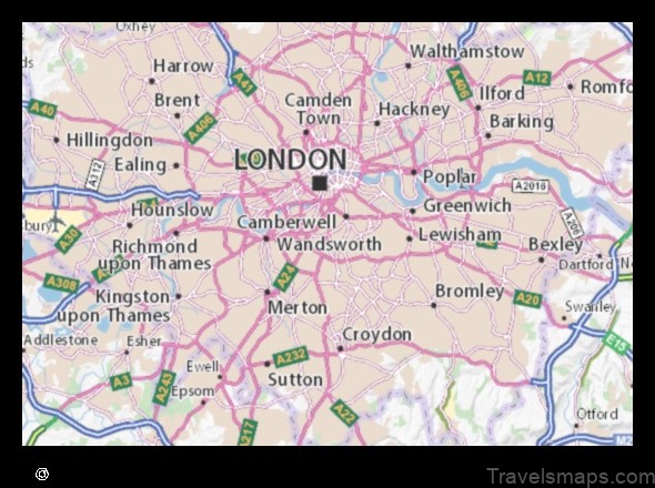 Map of Brixton Hill United Kingdom